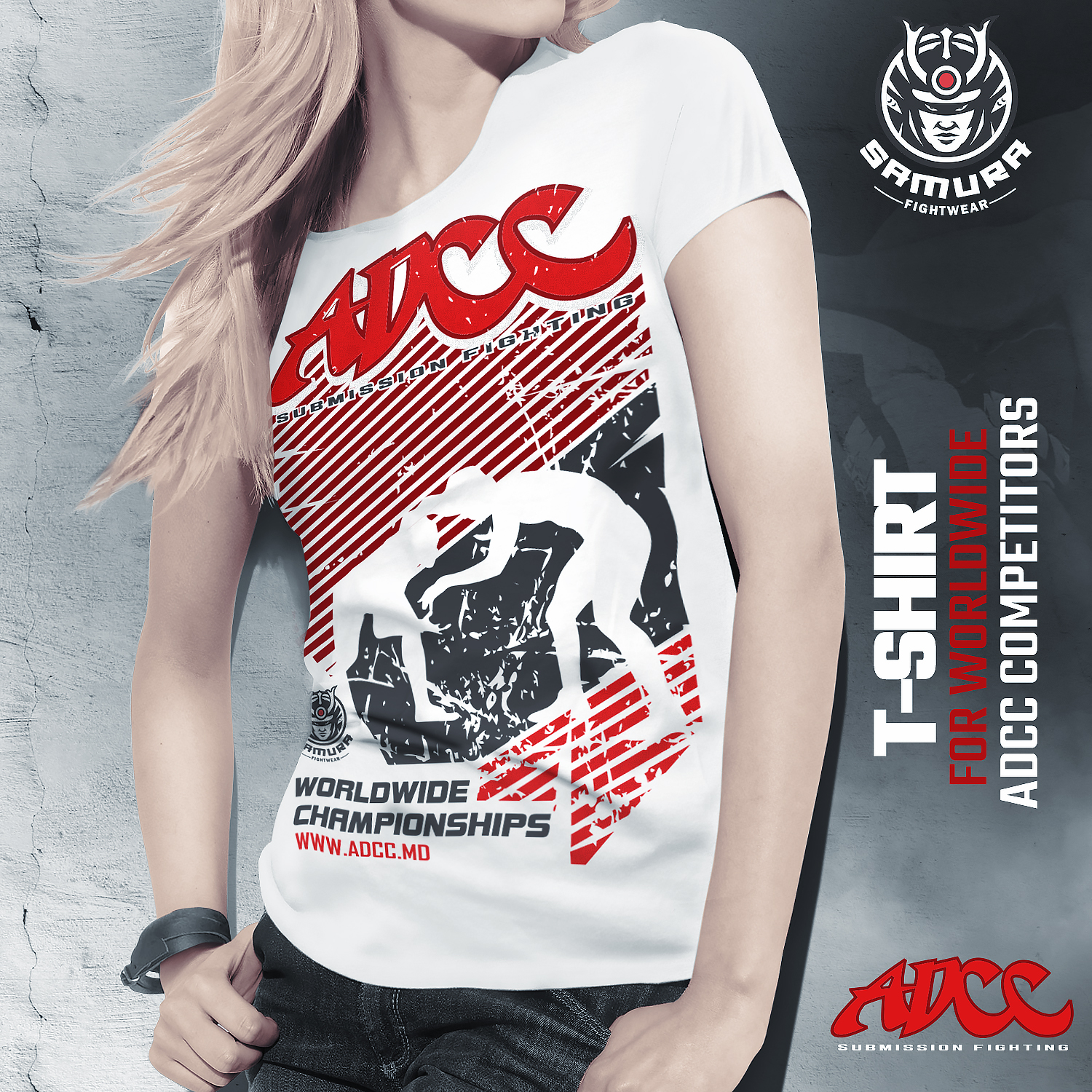 ADCC COMPETITORS T-SHIRT (Fitted Woman)