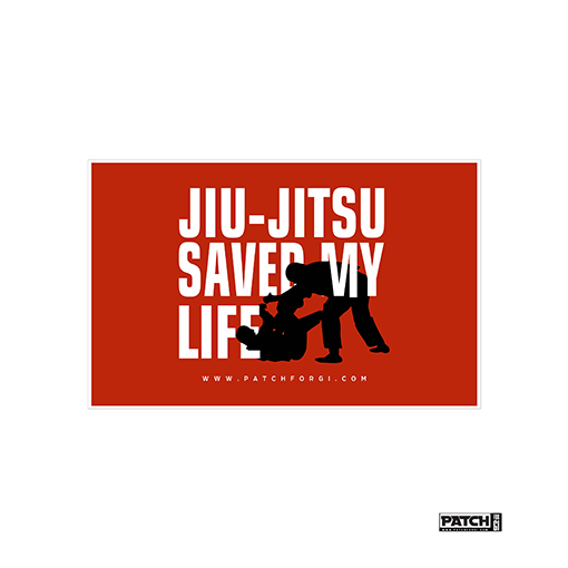 Patch JIU-JITSU SAVED MY LIFE (RED)