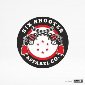 The SIX SHOOTER LOGO (patch)